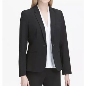 Calvin Klein one button black blazer